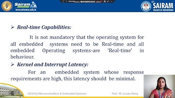 Lecture video 18CS44 module5 Semaphore, How to choose an RTOS Lorate Shiny