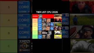 Tier list CPU #pc #gamingpc #cpu #ryzen #intel #amd