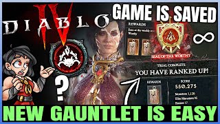 Diablo 4 - WARNING: New Gauntlet is RIDICULOUS - How to Get Top 100 EASY & Sorcerer Guide!