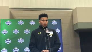 Florida CB Teez Tabor At 2017 NFL Combine