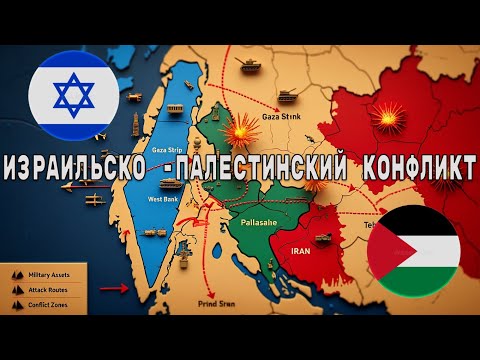 Конфликт Израиля и Палестины - на карте