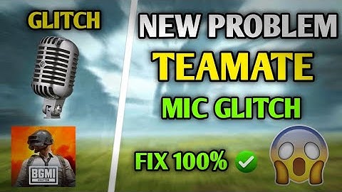 BGMI Mic Glitch Fixed 💥 | Teammate Voice Not Coming Problem 100% Fix