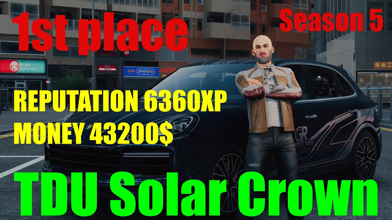 TDU Solar Crown, 1st place, 2.18, Navigation, to Burnside Estate, Porsche Cayenne Turbo, Hong Kong