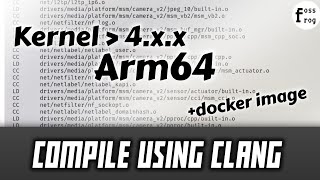 Compile android kernel using clang | fossfrog