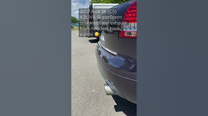 Pure V8 sound 😁 2001 Audi S6 (C5), manual, headers-back stainless steel SuperSprint exhaust, x-pipe