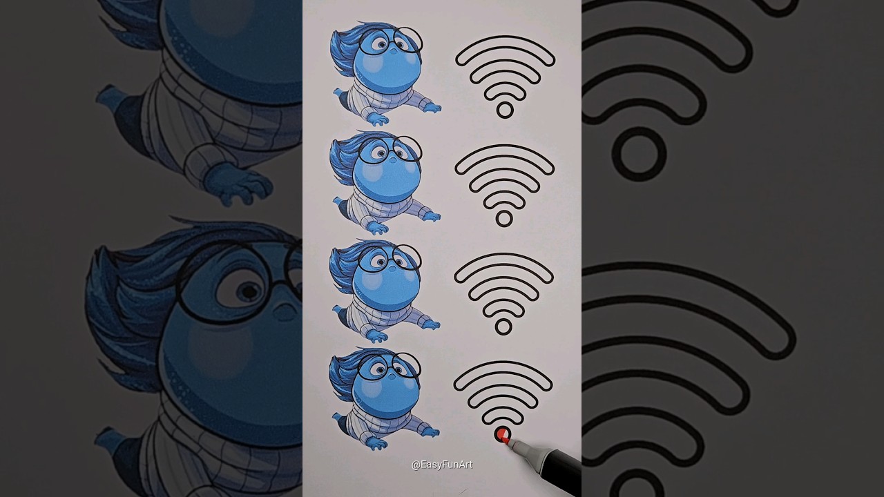Inside out2 Sadness wifi drawing puzzle🎨 #shorts #viral #insideout2 auf YouTube ansehen Inside out2 Sadness wifi drawing puzzle🎨 #shorts #viral #insideout2 auf YouTube ansehen