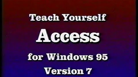 Viagrafix Learn Microsoft Access 95