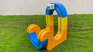 Epic Vertical Loop Train Track Build! Satisfying DIY Toy Train