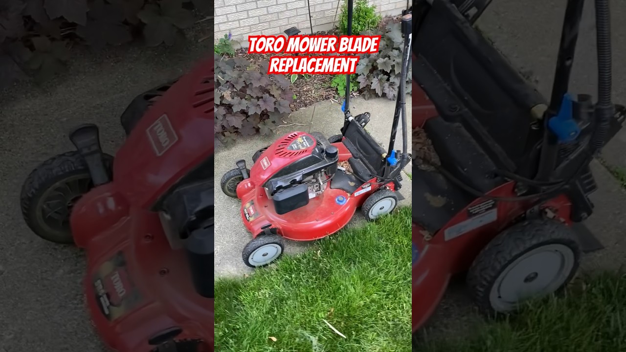 TORO MOWER BLADE REPLACEMENT! 🔧