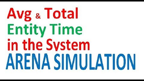 Entity Time Arena Simulation Average and Total Entity Time in the System