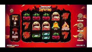 Instant Inferno Mega Bonus Win $15/spin and then hit $30/spin Bonus screenshot 3