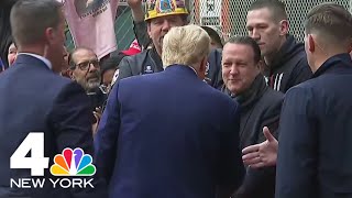 Trump makes campaign stop at construction site for new JPMorgan Chase HQ in Manhattan | NBC New York