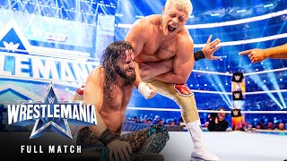 FULL MATCH — Cody Rhodes vs. Seth 'Freakin' Rollins: WrestleMania 38 Saturday