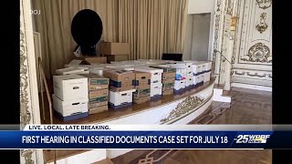 First hearing in Trump's classified documents case set for July 18