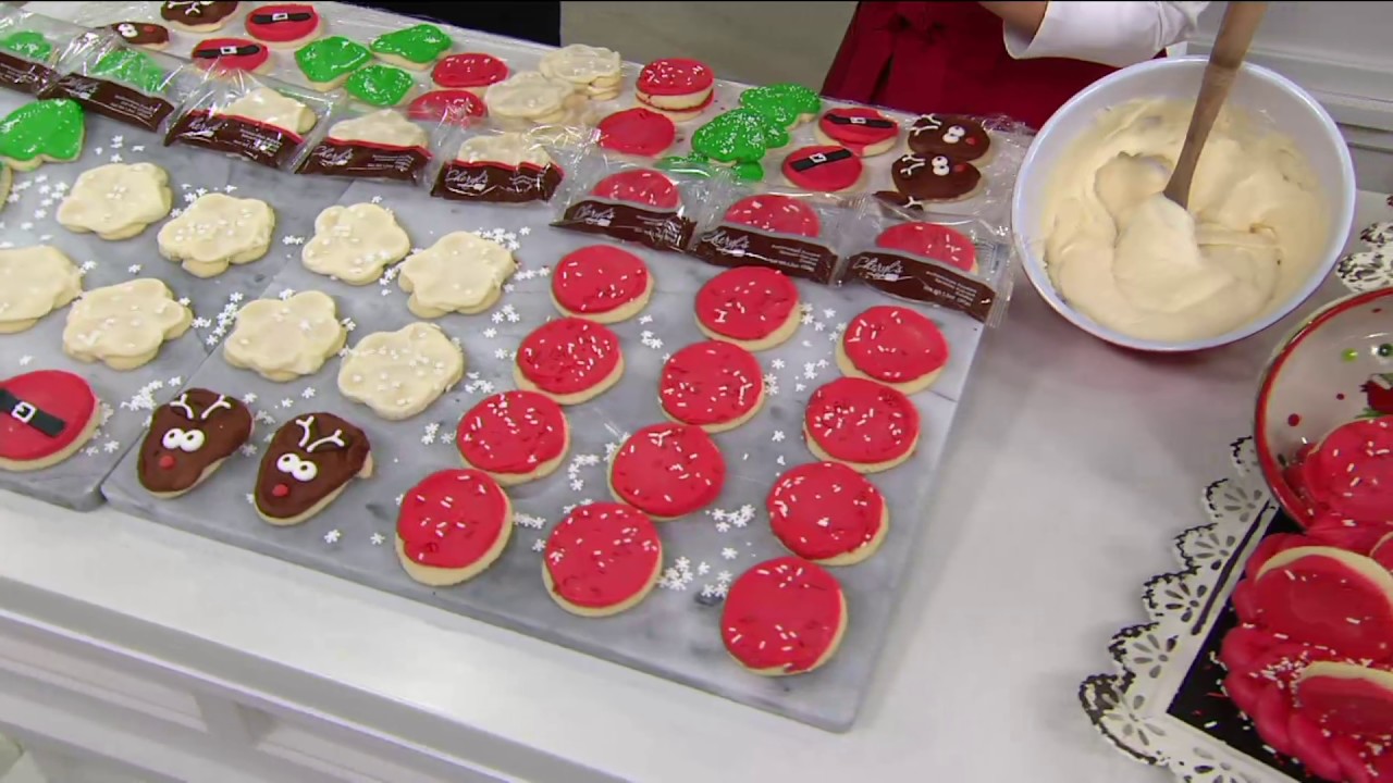 Cheryl's 36 Piece Holiday Frosted Cutout Cookies on QVC YouTube