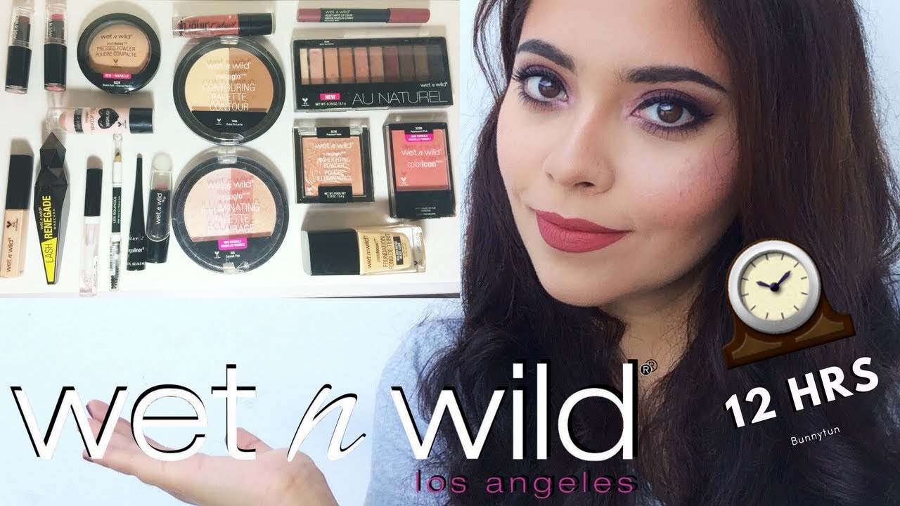 MAQUILLAJE WET N' WILD RESEÑA, DEMO Y PRUEBA DE TIEMPO || Cruelty Free  || Bunnytun