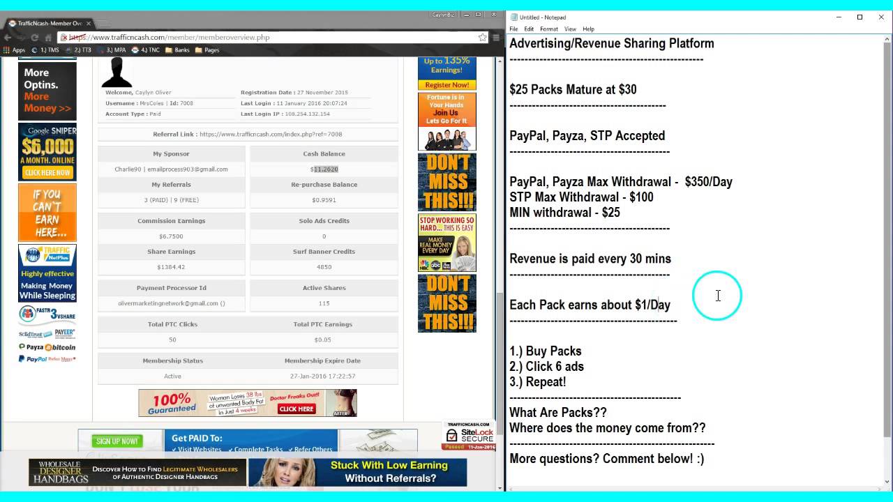 HOW TO EARN MONEY ON TRAFFICNCASH