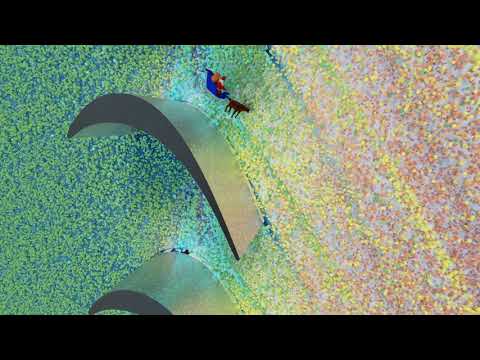 Particles, Turbines, Discontinuous Galerkin, Blender, FLEXI and Santa...
