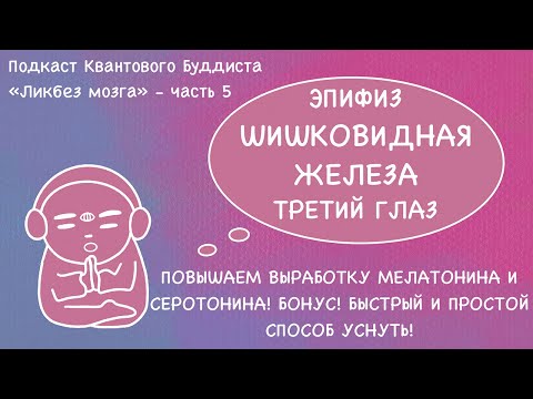 Эпифиз. Как повысить выработку мелатонина и серотонина? +Простой способ уснуть! Часть 2/2