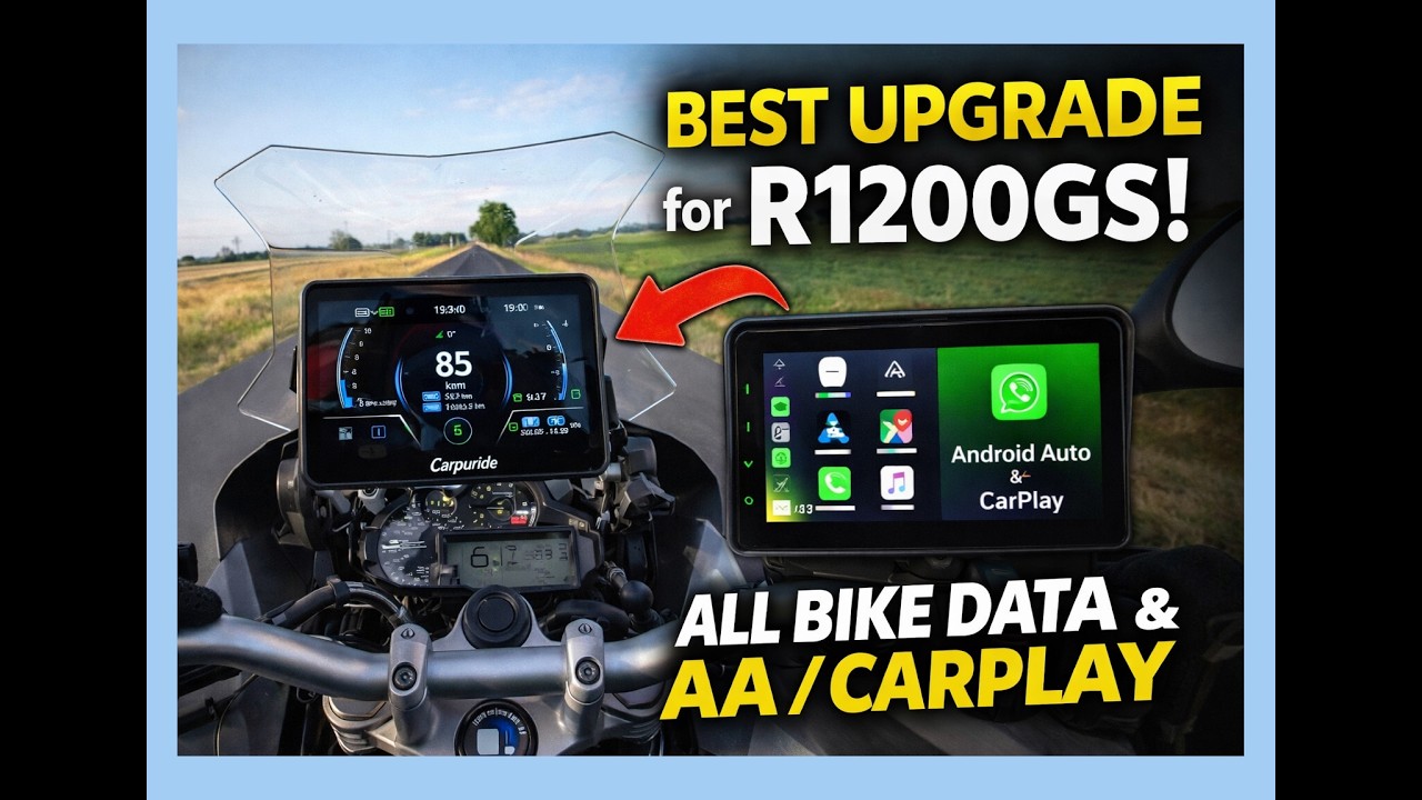 Carpuride W702BS with an R1200GS LC - does it make sense? - YouTube