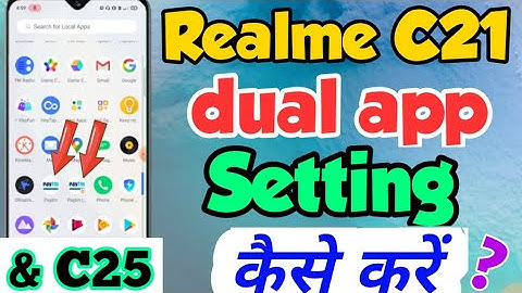 Realme C21 & C25 mein Dual app Kaise kare | How to enable Dual app Setting in Realme C21 | App clone