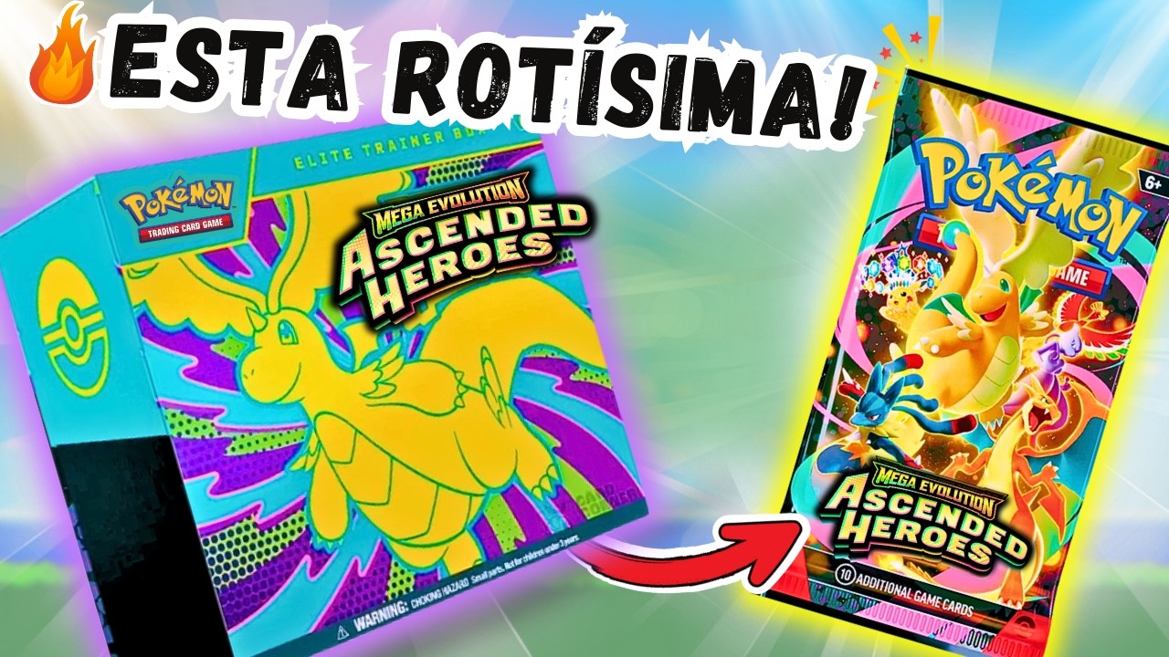 🔥 ¡ESTÁ ROTÍSIMA! 😱 Abrí la NUEVA ETB de Ascended Heroes | Pokémon TCG