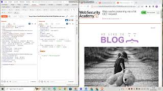 Web cache poisoning via a fat GET request Guide