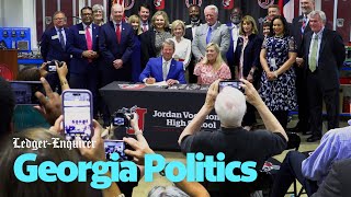 Georgia Gov. Kemp visits Columbus high school to sign bills, promotes workforce development