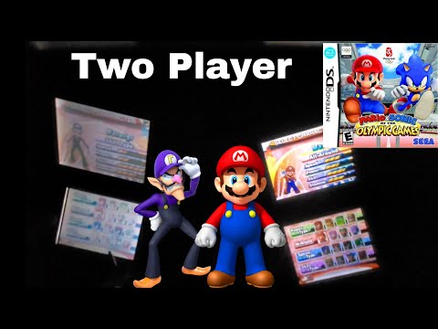 WALUIGI Battles MARIO Mario Sonic Olympic Games DS Multiplayer Two Player EPIC Gameplay 