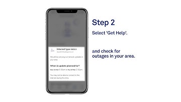 Check for outages in your area in the My Telstra app