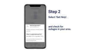 Check for outages in your area in the My Telstra app