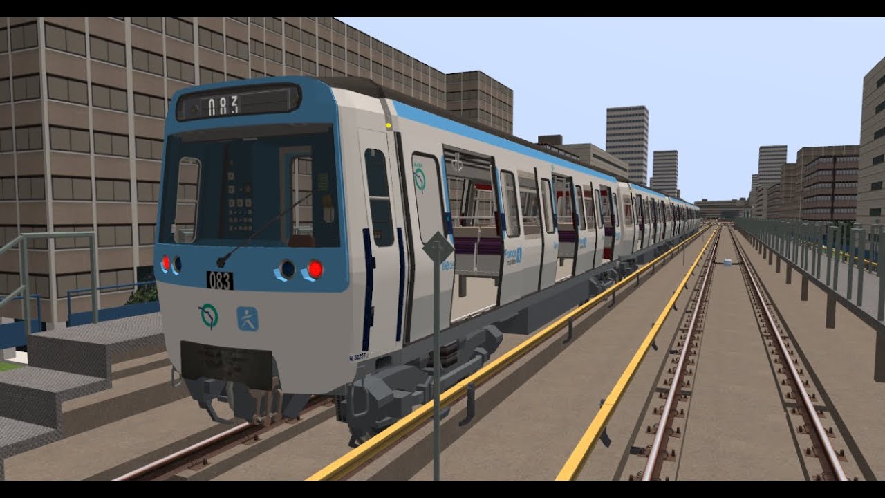 Petit trajet a bord d'un MF77 IDF-Mobilité n°83 sur Métro Simulator Béta