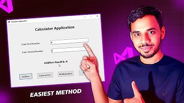 Simple Calculator App in C# Windows Form with Visual Studio GUI