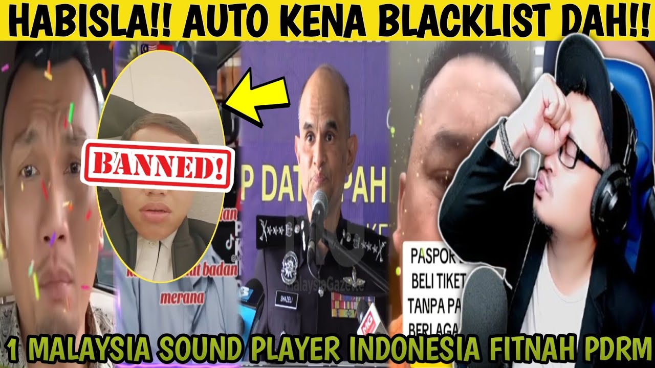 HABIS LA‼️ KENA BLACKLIST BILA MASUK 🇲🇾 LAGI⁉️ 1 🇲🇾 SOUND PLAYER 🇮🇩 FITNAH PDRM‼️ | Wak Lonjong