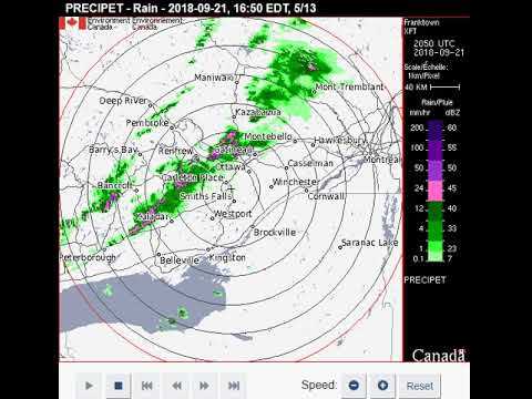 Ottawa Radar Loop September 21 2018 Tornado Outbreak 