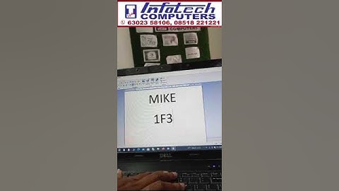 Create Mike Word Document | Infotech Computers Bhagya Nagar Kurnool 6302358106 #training