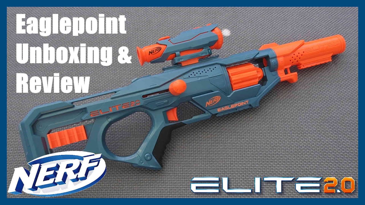 Nerf Elite 2.0 Eaglepoint RD-8 Blaster Unbox and Review 