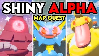 ANOTHER SHINY ALPHA MAP QUEST + 30 MORE in Pokemon Legends: Arceus