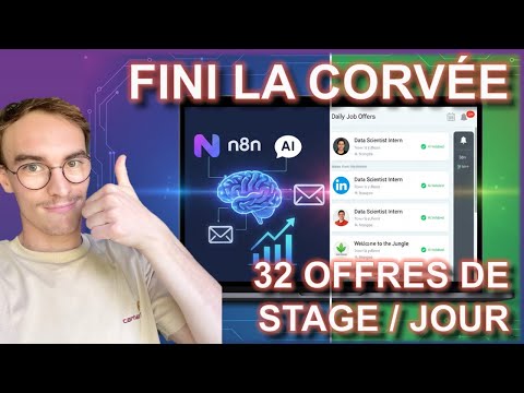 N8N + ChatGPT : L'AUTOMATISATION QUI SAUVE ta recherche de stage