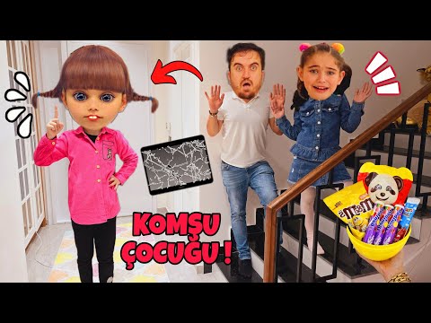 EYVAH ELİF KOMŞU ÇOCUĞU EVİMİZE GELDİ!! ELİF ÇILDIRDI !! بابا جاب لي بالون - جنى مقداد | طيور بيبي