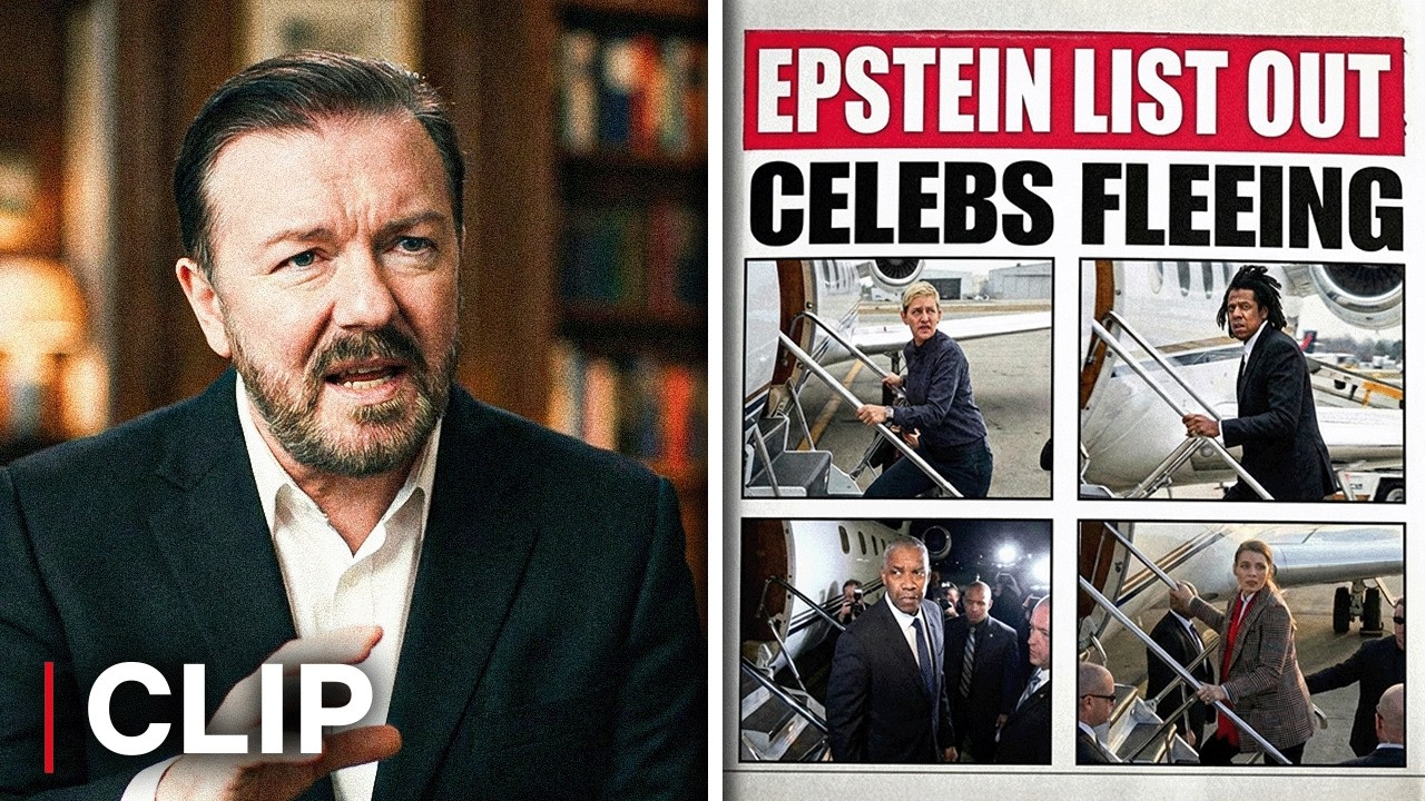 Ricky Gervais RIGHT AGAIN: The List Of Actors FLEEING Before The Epstein List Release