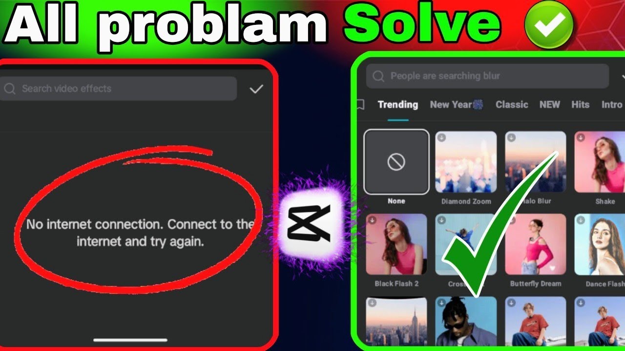 Capcut No internet connection Problem Solve✅ Only 2 minute 