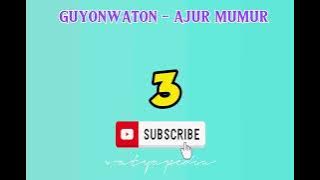 Guyon Waton - Ajur Mumur Karaoke (Versi Karaoke   Lirik) Karaoke suara Cowok Original