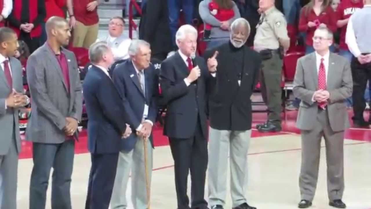 Honoring NCAA Final Four Razorbacks at Bud Walton Arena - YouTube