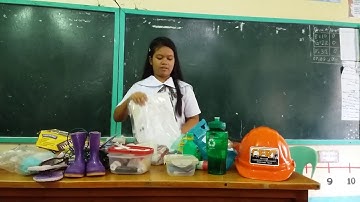 Rizelle Collado | Science 10 |  Unit 1 Module 1 Performance Task - Family Emergency Kit