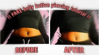 How To Fake Belly On Piercing No Needles