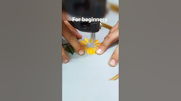 machine embroidery /🌻 sunflower embroidery design/ embroidery flower#shorts #youtubeshorts