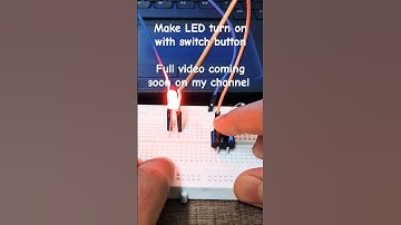 LED controlled by switch button using arduino uno#arduinoproject #arduino #coding
