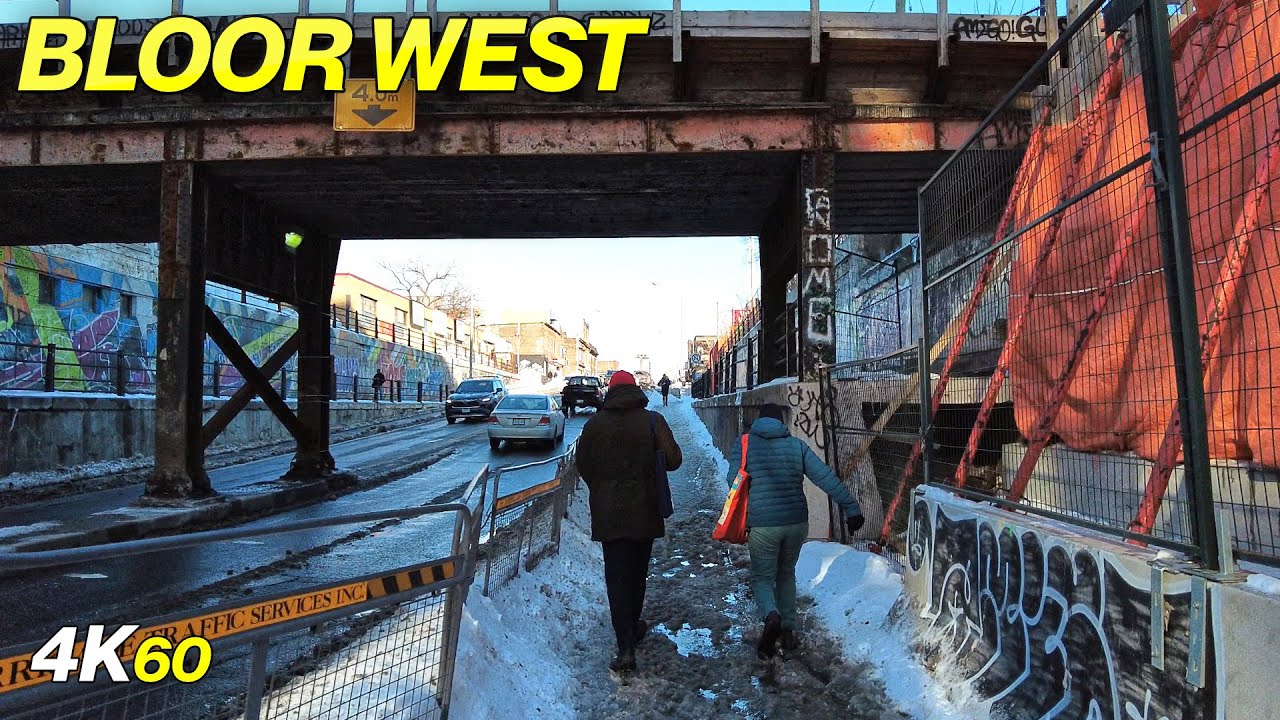Toronto Bloor West From Roncy to Ossington Station Walk (Feb 20, 2022)