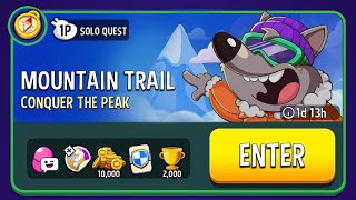 MOUNTAIN TRAIL FULL SOLO QUEST🔥 WIN x4 SOLO & CONQUER THE PEAK #matchmasters 
